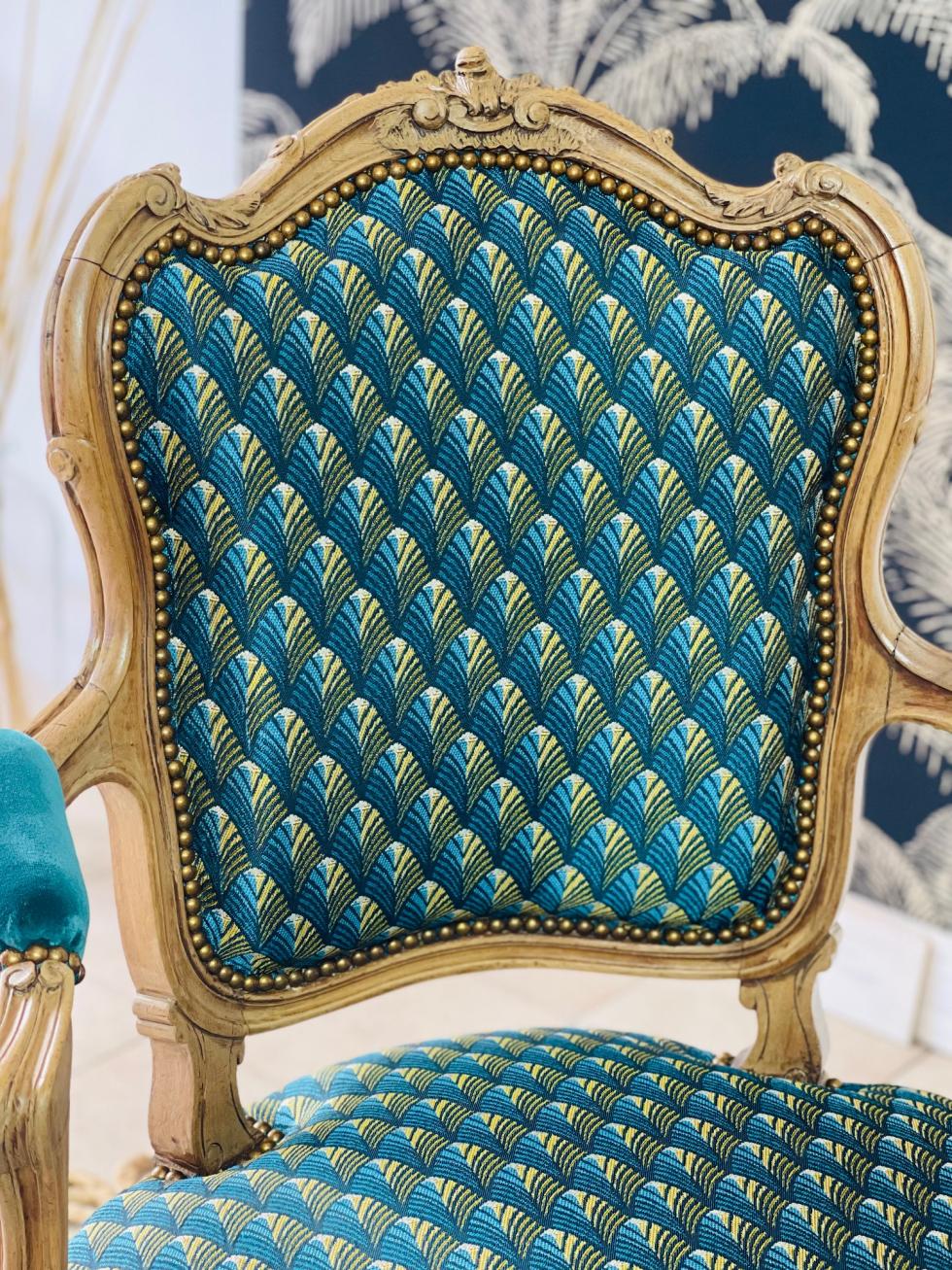Réfection d'un fauteuil Cabriolet Louis XV